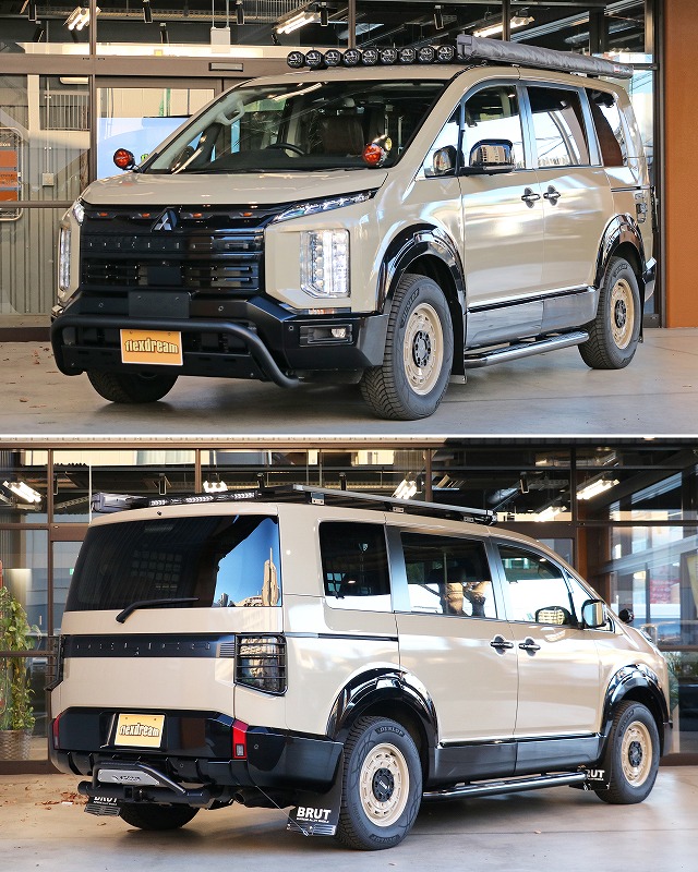 新型デリカD:5 カスタム完成【東京オートサロン2026】DUNLOPブースに出展！